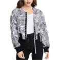 thumbnail image 1 of Rachel Roy Womens Baldwin Bomber Jacket, Grey, Medium, 1 of 1