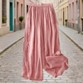 thumbnail image 2 of UAMVSH Wide Leg Pants Woman Embroidered Soft Knit Loose Pants Trendy Casual Cute Cropped Trousers Spring Summer Clothes, 2 of 7