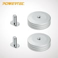 thumbnail image 6 of POWERTEC 2PK Round T-Track Stop for Circular and Angle Work Pieces, T Track Stop Block for T-Track Woodworking, Sanding, and Routing (71669), 6 of 6
