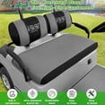 thumbnail image 2 of 10L0L Golf Cart Front Seat Cover Set for Yamaha G2 G9 G16 G22 Club Car DS Pre-2000, W/ Two Separate Seat Backs Cover , Gray+Black, 2 of 9