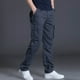 thumbnail image 5 of Pantalones cargo de sarga de corte holgado para hombre: diseño de 6 bolsillos, cremallera resistente, pantalones de trabajo/para actividades al aire libre, 5 of 7