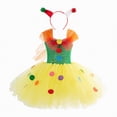 thumbnail image 1 of gdxvjhbj Robe pour Enfants Robe à Paillettes pour Filles Robe Formelle Scintillante à une Épaule pour Bal et Fête Taille 10-12 (Jaune, 10-12 Ans), 1 of 4