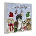 thumbnail image 2 of Stupell Industries - Happy Howlidays Seasonal Puppies White Framed Giclee Art, 14 x 11, Made In USA, 2 of 7