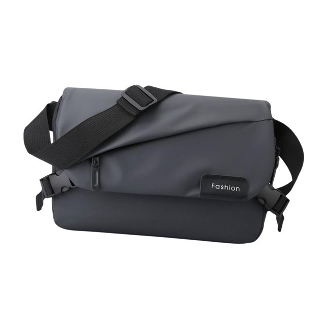 Bolso de hombro de gran capacidad para hombre, bandolera, mochilas informales, de nailon Gris oscuro Jinwen Bolsos cruzados