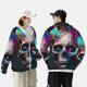thumbnail image 4 of Fotbe Modern Abstract Colorful Skull B Chaqueta con Protección Solar UPF 50+ para Hombre y Mujer, Camisa con Capucha y Bolsillos-X-Large, 4 of 7