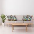thumbnail image 4 of Ambesonne African Throw Pillow Cover 4 Pack, Leopard Wild Animals, 18", Multicolor, 4 of 5
