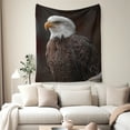 thumbnail image 2 of Flannel Fleece Throw Blanket, Soft Large Throw Blanket, Lightweight Cozy Plush Throw Blanket Fit Sofa Bed, 30"x40", Eagle, 2 of 7