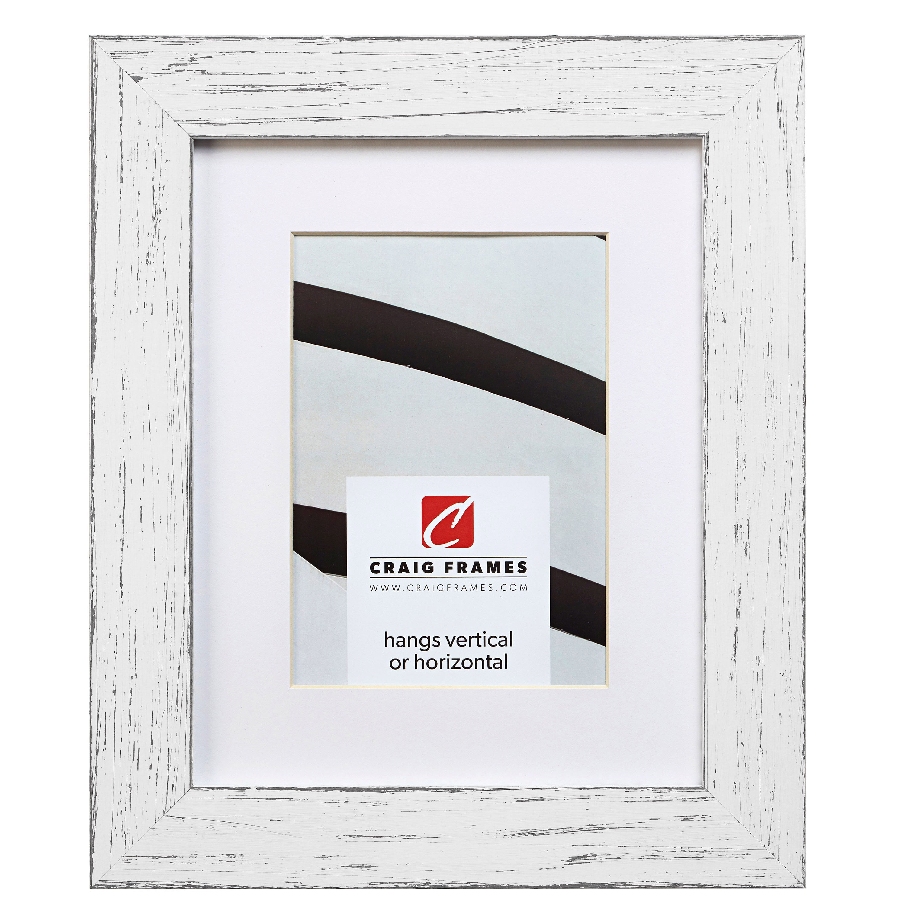 11x14 1.5" Wide Marshmallow White Weathered Picture Frame Details about   Craig Frames Jasper 