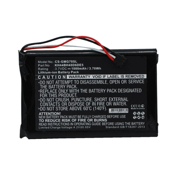 Replacement Battery for Garmin Approach G7,KH44BH48D6DE5,3.7V/1000mAh