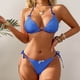 thumbnail image 5 of Traje de baño para mujer, moda, cómodo, estampado, bikini, traje de baño de color liso para mujer, conjuntos de bikinis, trajes de baño para mujer, 5 of 9