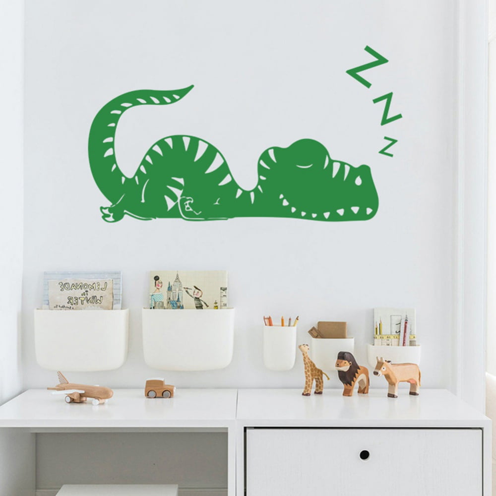 Dinosaur Wall Stickers Decals,Watercolor Dinosaur Vinyl Wall Decals Peel and Stick Dino Nursery