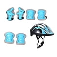 thumbnail image 1 of Casco de bicicleta para niños Conjunto de casco de la bicicleta Resistencia a la resistencia al cabello de la patineta con muñequeras de codo de, 1 of 8