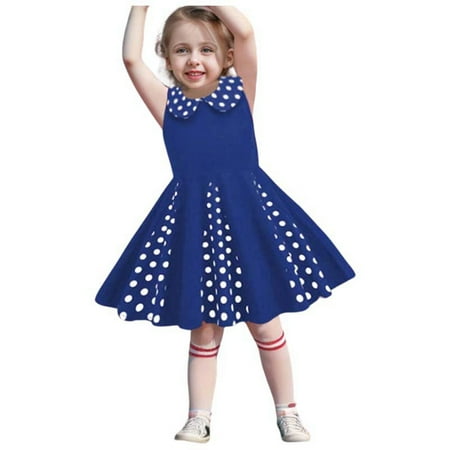 

Children s Kids Girl Polka Dot Patchwork Lapel Zip Up Sleeveless Dress Dress Casual Dress Mommy Daughter Dresses Girl Dress Short Sleeve Dress for plus Size Girls Dress Girl Dresses Kids Striped Tee