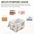 thumbnail image 6 of Yayeee Collapsible Cube Storage Bin with Lid Fabric Closet Decorative Basket with Handles, Beautiful Floral, 6 of 7