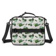 thumbnail image 2 of Tractor and Harvesters Gray Pattern Insulated Lunch Bag with Shoulder Strap and Bottle Holder,Bento School Lunch Bag Box,11x9.5x3.5 Inches, 2 of 5