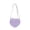 Purple, variant on CSStudio Elegant Shoulder Bag Heart Shape PU Leather Small Handbag with Crossbody Strap