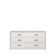 thumbnail image 3 of ACME Haiden Rectangular Wood 6-Drawer Bedroom Dresser in White, 3 of 5