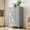 Gray, variant on 5 Drawers Dresser for Bedroom, Farmhouse Tall Wood Storage Organizer Cabinet with Drawers for Living Room