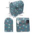thumbnail image 5 of Under the Sea Lounger Chair Bag, Starfishes Pattern Dots Nautical Wildlife Composition Marine Fauna, High Capacity Storage with Handle Container, Lounger Size, Coral Ivory and Teal, by Ambesonne, 5 of 5