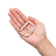 thumbnail image 5 of Uxcell 45mm Metal Roller Buckles Iron Electroplated Silver Tone 12 Pack, 5 of 5