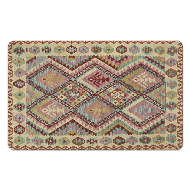 Get Stylish with Boho Bathroom Rugs - Non-Slip, Soft, Absorbent, 20x32in, Machine Washable Bath Mat Perfect for Luxury Floor Décor