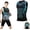 Black, variant on V Boost V2 Compression Shirt Men, Body Shaper Sleeveless Workout Tank Top Quick Dry Breathable Athletic Elastic Vest