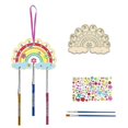 thumbnail image 1 of Children'S Wind Chime Ornaments DIY Painted Birthday Art Activity Decoration Pendant,Rainbow Set, 1 of 5