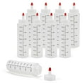 thumbnail image 5 of 12-Pack 8 Condiment Squeeze Bottles with Red Tip Cap - Plastic Squirt for Ketchup, Sauces, Syrup, 5 of 6