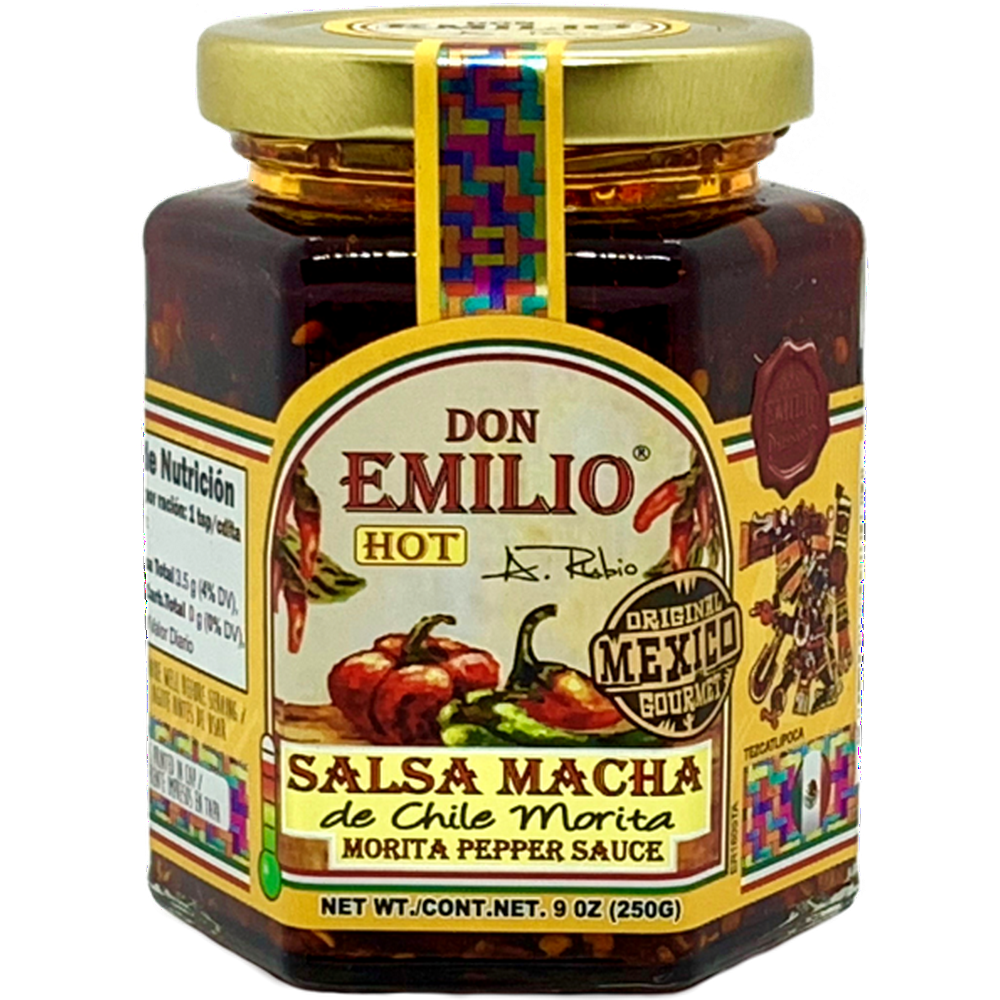 Don Emilio Morita Pepper Salsa Macha 9oz HOT