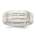 thumbnail image 6 of 925 Sterling Silver 7mm Polished Fancy Band Ring Size 12.5, 6 of 7
