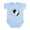 Sky Blue, variant on CafePress - Border Collie Head B&W Infant Bodysuit - Baby Light Bodysuit, Size Newborn - 24 Months