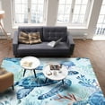 thumbnail image 4 of Area Rugs Indoor Non-Slip Rectangle Rug 2x3 Ft Summer Ocean Sea Turtle Nautical Coral Jellyfish Rug Rubber Backing Floor Mats Non Shedding Home Decor Carpet for Entryway Living Room, 4 of 8
