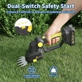 thumbnail image 6 of 20V Hedge Trimmer with 2 x 2.0Ah Batteries & Charger - 2-in-1 Electric Hedge Trimmer, Grass Shears and Hedge Trimmers, Battery Powered, for Yard, Garden, 6 of 9
