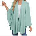 thumbnail image 4 of Women's Elegant Shawl Wraps Soft Open Front Poncho Sweater for Spring Fall Winter, 4 of 6
