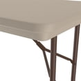 thumbnail image 3 of Correll Commercial Duty Plastic Top Folding Table. One-Piece Blow-Molded Plastic Top is Waterproof, Scratch, Stain, & Impact Resistant, 3 of 3
