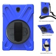 thumbnail image 2 of For Samsung Galaxy Tab S4 Case 10.5 inch SM-T830/T835/T837, 360 Hand Strap, Shoulder Strap, Kickstand, Rugged Drop Protection, Blue, 2 of 7