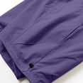 thumbnail image 5 of hlysgo Men's Quick Dry Cargo Shorts Big and Tall Drawstring Lightweight Breathable Short Sports Outdoor Shorts with Zipper Pockets Purple,5xL, 5 of 5