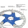 thumbnail image 3 of Mountain Bike Floating Disc, Brake Rotor 6  Heat Dissipation Bike Disc Brake Rotor Blue, 3 of 8