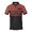 Coffee, variant on Krdevn Men's Casual Ribbed Lapel Button Business Color Block T Shirt for Men,L