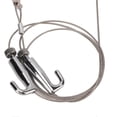 thumbnail image 3 of 2pcs Picture Rail Hanging System Professional Adjustable Picture Hanging Wire Kit for Exhibition Art Gallery 1 Meter/3.28ft, 3 of 5