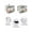 white, variant on Pink Flamingo Birds Small Toaster Cover 2 Slice, Kitchen Appliance Covers, Summer Tropical Plants Flowers Toaster Oven Cover with Loop, Bread Machine Cover Polyester Dust Cover Protection