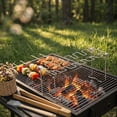 thumbnail image 4 of Stainless Steel Chicken Leg Rack Roaster Stand for Grill Oven Smoker Non-Stick BBQ Drumstick Wing Hanger Cooking Accessories 14 Slots Straight, 4 of 4