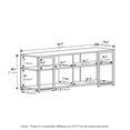 thumbnail image 3 of Furinno CAMNUS Modern Living TV Stand for TVs up to 65 Inch, White/White, 3 of 5