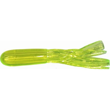 Big Bite Baits 1.5 in. Crappie Tube Chartreuse - 10 Per Bag