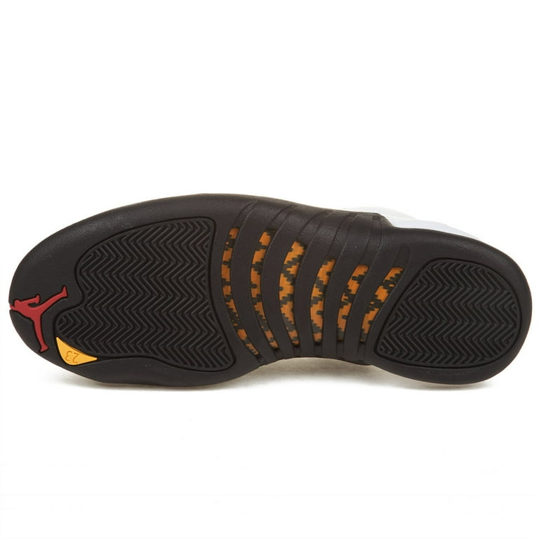 Air jordan 12 retro white black top taxi varsity red