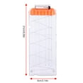 thumbnail image 2 of Herwey Reload Clip Magazine Darts Replacement Magazine Transparent Toy Gun Soft Bullet Clip, bullet storage,bullet clip, 2 of 8