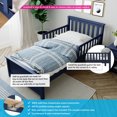 thumbnail image 2 of Twin Bed with Two Guard Rails, Blue, 2 of 7
