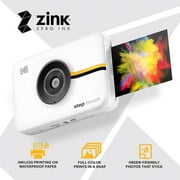 Kodak Step Touch 13MP Digital Camera & Instant Printer with 3.5” LCD Touchscreen Display (White)