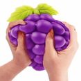 thumbnail image 4 of Scented Grapes Jumbo Viral Squishy 6" Purple Grape Slow Rebound Stress Relief Fidget Toy , Gaint Fruit-Shaped Sensory Toy for Kids Adults Party Favors, 4 of 5