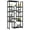 Black, variant on Dextrus 6 Tier Bookshelf, Tall Modern Free Standing Bookcase with 12 Shelf, Open Display Shelf Storage Book for Office Home, Gold